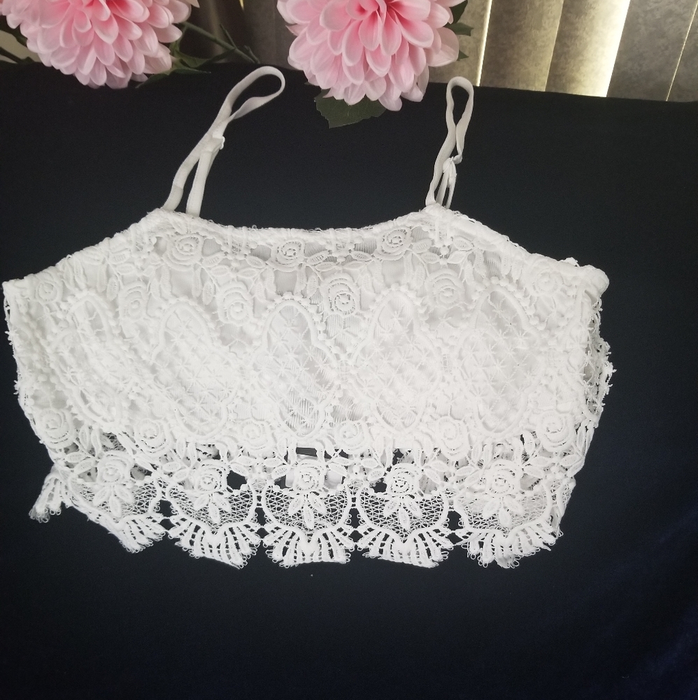 White crop top